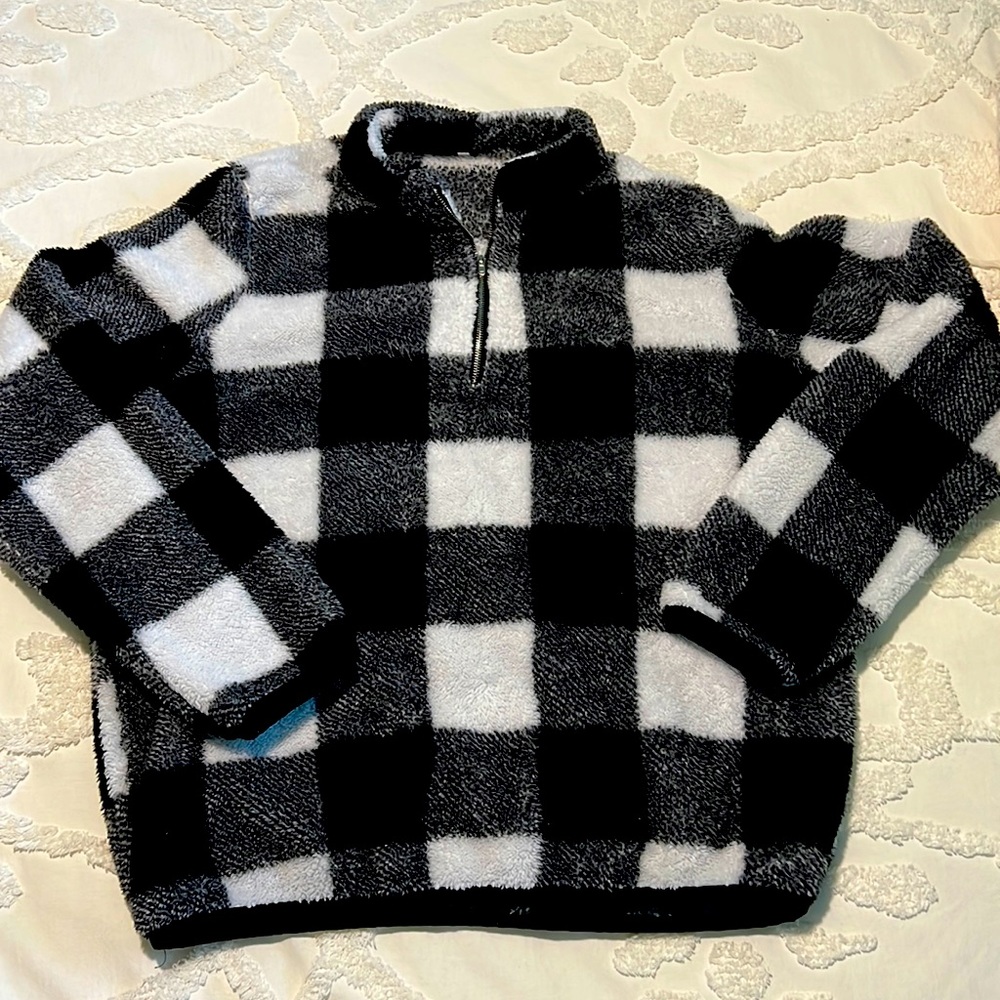 Shein Plad Zip-Up